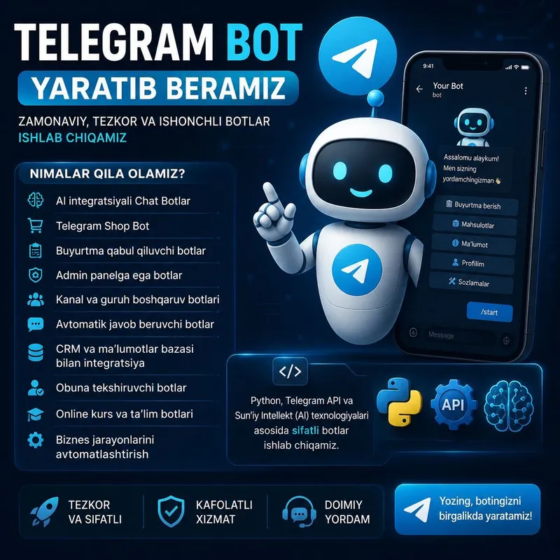 Telegram Bot, AI Bot, chat Bot AI