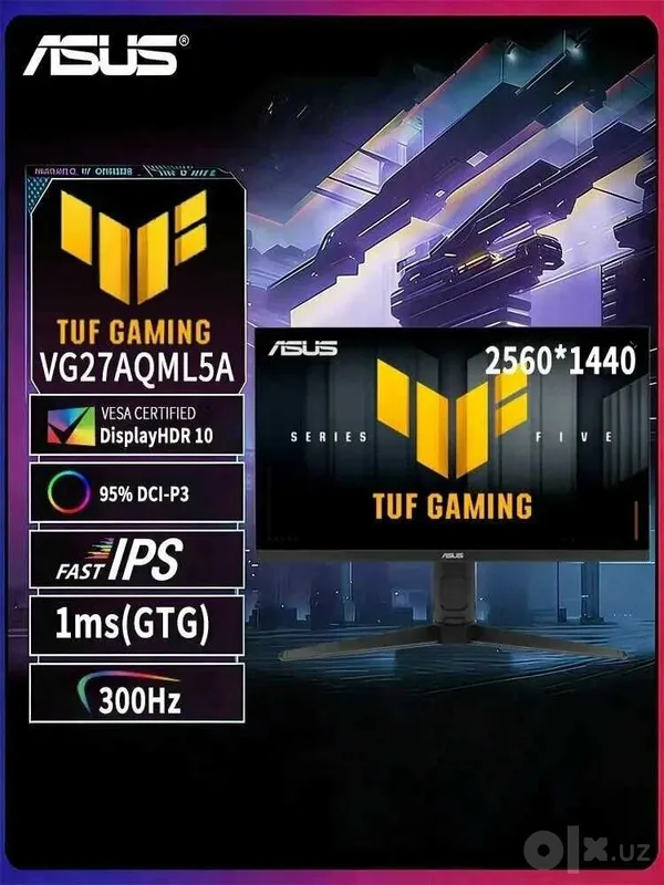 27" Монитор ASUS TUF Gaming 2k 300hz ips 27" Монитор ASUS TUF Gaming 2k 300hz ips