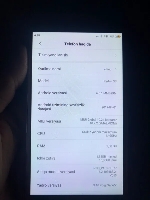 Redmi 4s narxi 300 ming sum bekorchilar bezovta 7
