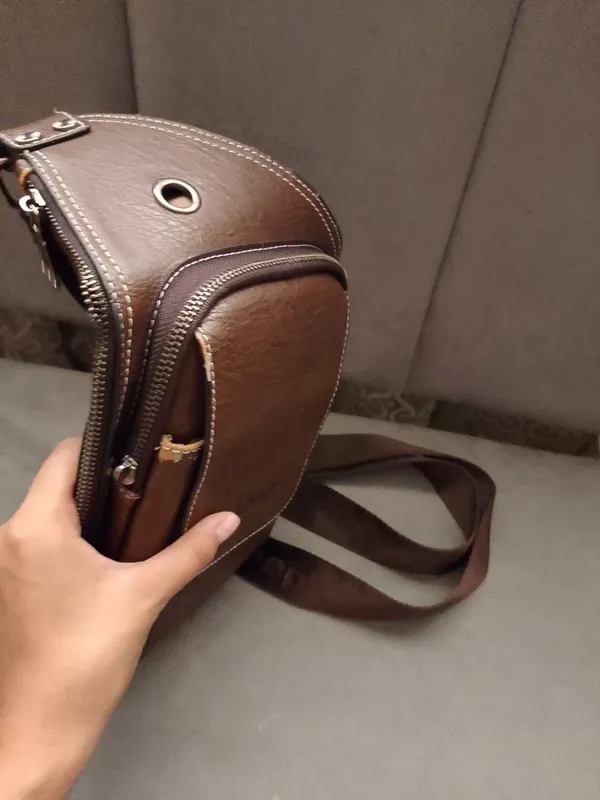 Haqiqiy charmdan tayorlangan qo'l sumkasi 3