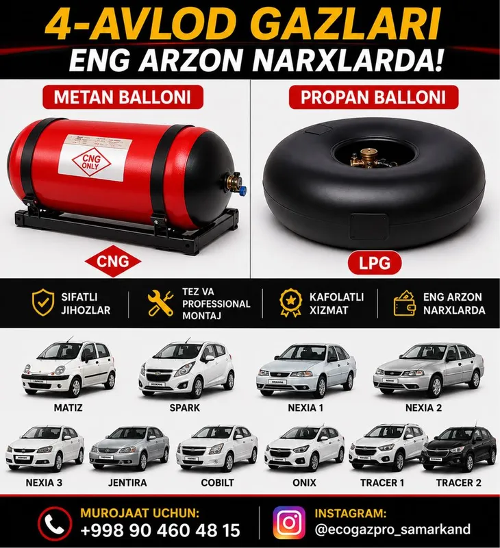 Gaz ustanofka metan propan