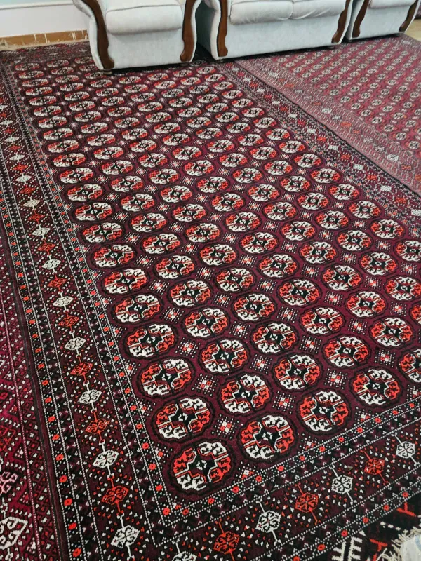 Qo‘lda tayyorlangan turkman gilami. o‘lchami 2.16×4.10 Qo‘lda tayyorlangan turkman gilami. o‘lchami 2.16×4.10