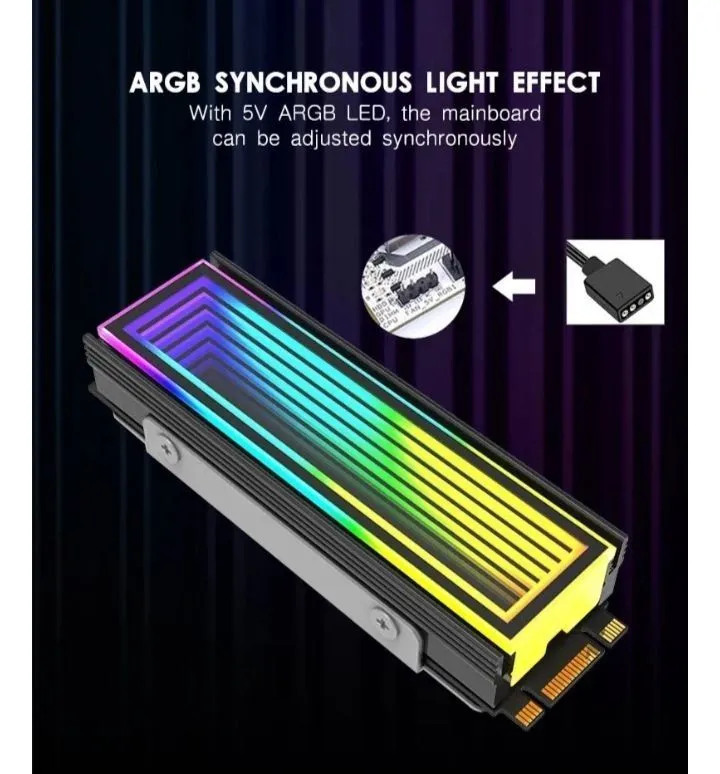 NVME disklar uchun ARGB radiator 2