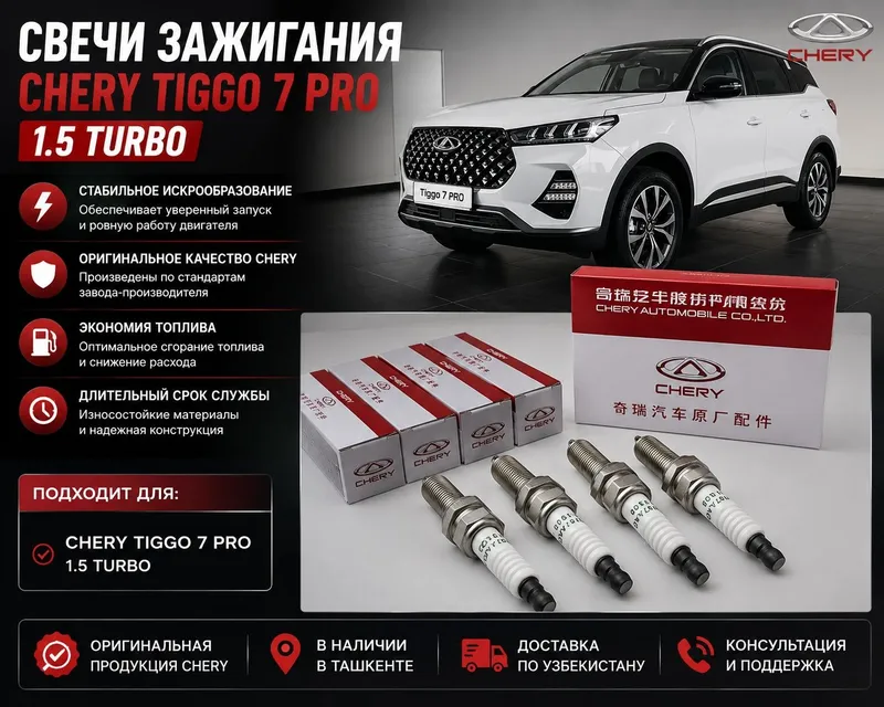 Свечи зажигания Chery Tiggo 7 Pro 1.5 Turbo