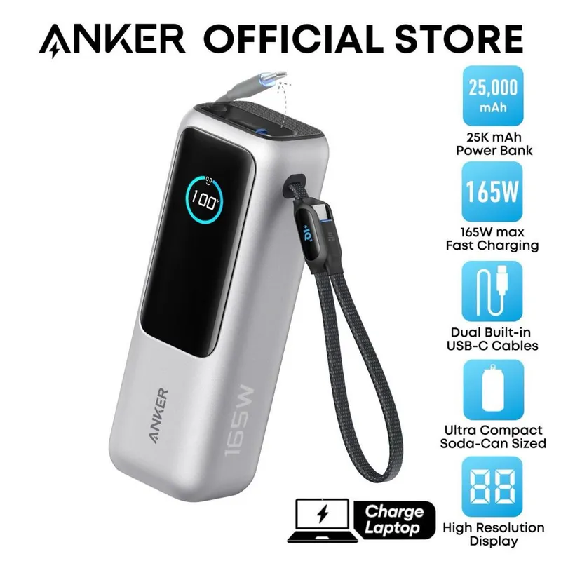 Anker Power bank 25000 mah 165W