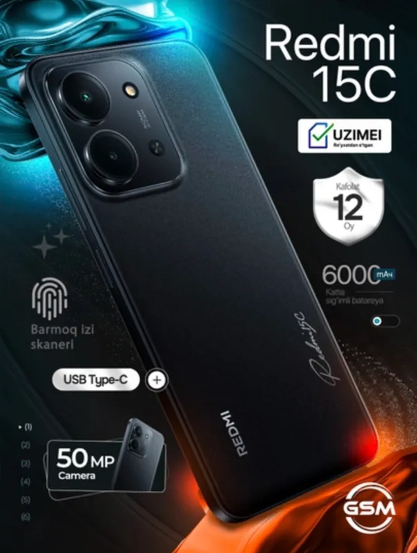 Xiaomi Redmi 15C smartfon 3