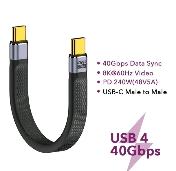 Thunderbolt 3.0, USB 4, 40 Gb, 240 W, 8K 1 Thunderbolt 3.0, USB 4, 40 Gb, 240 W, 8K 1