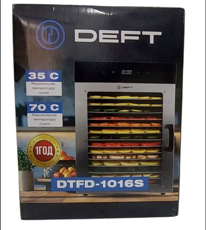 Сушилка для фруктов и овощей Deft DTFD-1016S 2 Сушилка для фруктов и овощей Deft DTFD-1016S 2