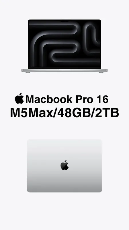 Macbook Pro 16 M5Max/48GB/2TB/SILVER Macbook Pro 16 M5Max/48GB/2TB/SILVER