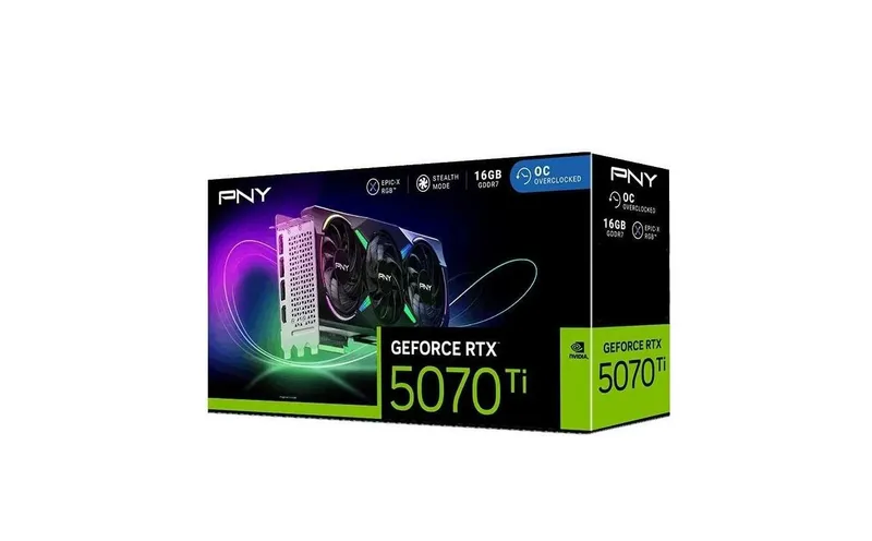 - Видеокарта PNY RTX 5070 Ti XLR8 RGB 16GB (VCG5070T16TFXXPB1) 4 - Видеокарта PNY RTX 5070 Ti XLR8 RGB 16GB (VCG5070T16TFXXPB1) 4
