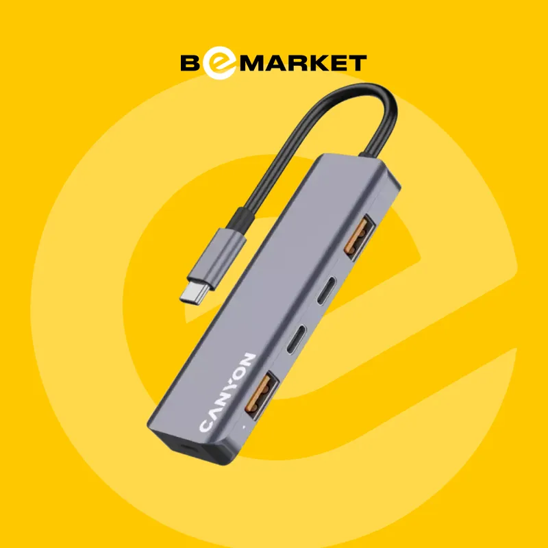 USB разветвитель CANYON DS-18 5in1 USB-C 4 USB разветвитель CANYON DS-18 5in1 USB-C 4