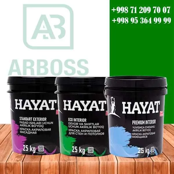 Hayat Fasad Moyushiy / Oq emulsiya / Эмулсия-25KG