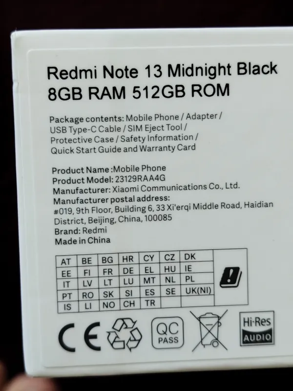Redmi not 13 Xotira 8-512 xolati yaxshi — фото 1