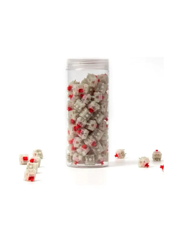 Набор механических переключателей Keychron Gateron KS-3 Milky Pro Red (110 шт.) — фото 2
