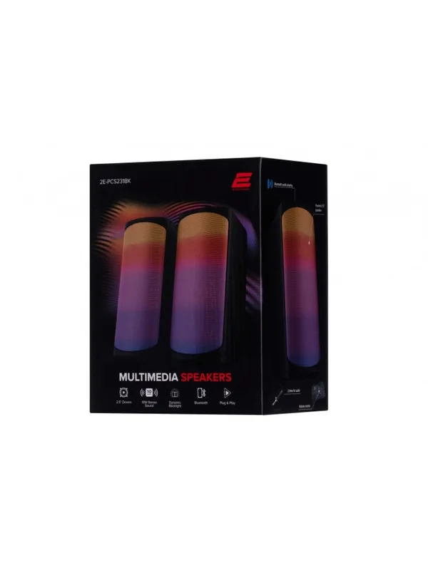 2E PCS231 колонки для компьютера и ноутбука, 10 Вт, RGB — фото 5 2E PCS231 колонки для компьютера и ноутбука, 10 Вт, RGB — фото 5