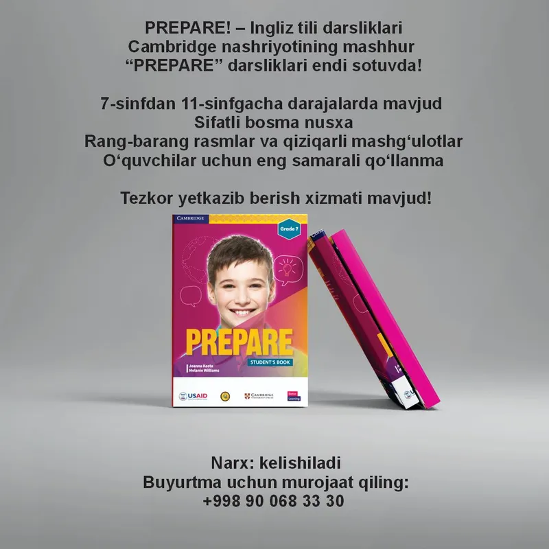 Prepare - Инглиз тили дарсликлари Prepare - Инглиз тили дарсликлари