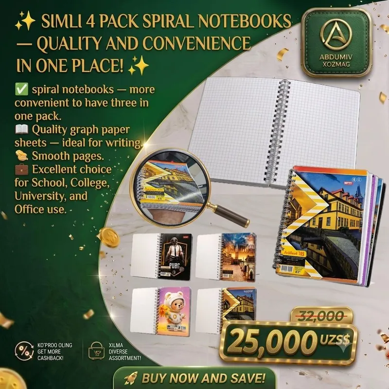 SIMLI TO'RTTALI DAFTAR 3 SIMLI TO'RTTALI DAFTAR 3