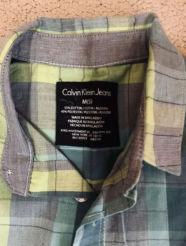Стильная рубашка в клетку Calvin Klein Jeans 2 Стильная рубашка в клетку Calvin Klein Jeans 2