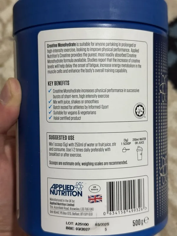 Applied nutrition creatin monogidrat original 100% — фото 1