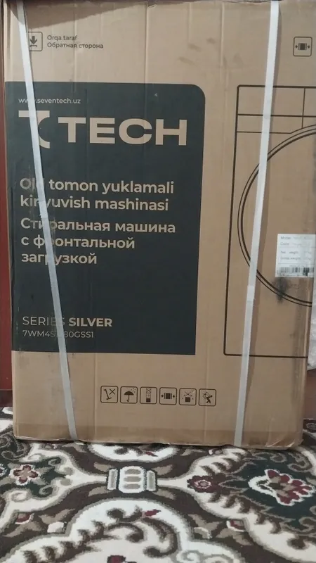 Tech old tomon yuklamali kiryuvish mashinasi