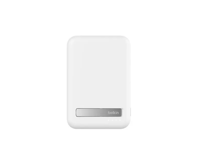 ( Повербанк BELKIN 10K Qi2 MagSafe Powerbank with Kickstand White — фото 2