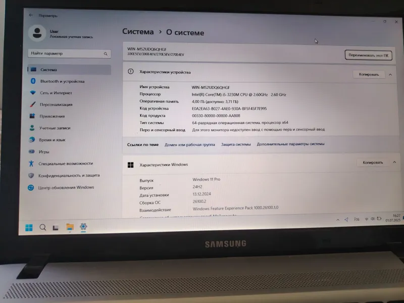 Notebook core i5 Samsung — фото 1