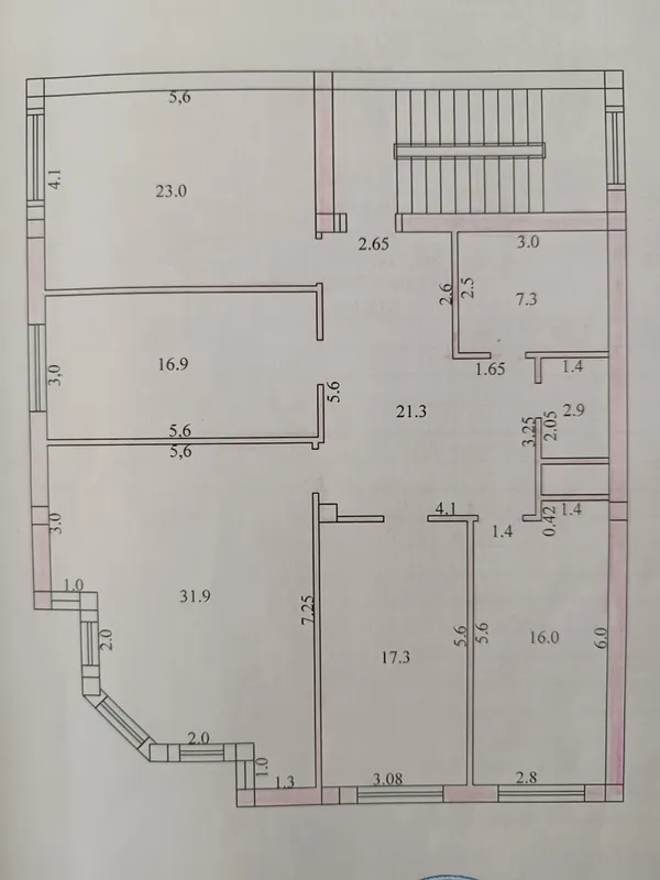 4/3/4 сотилади 136.6 м² 2