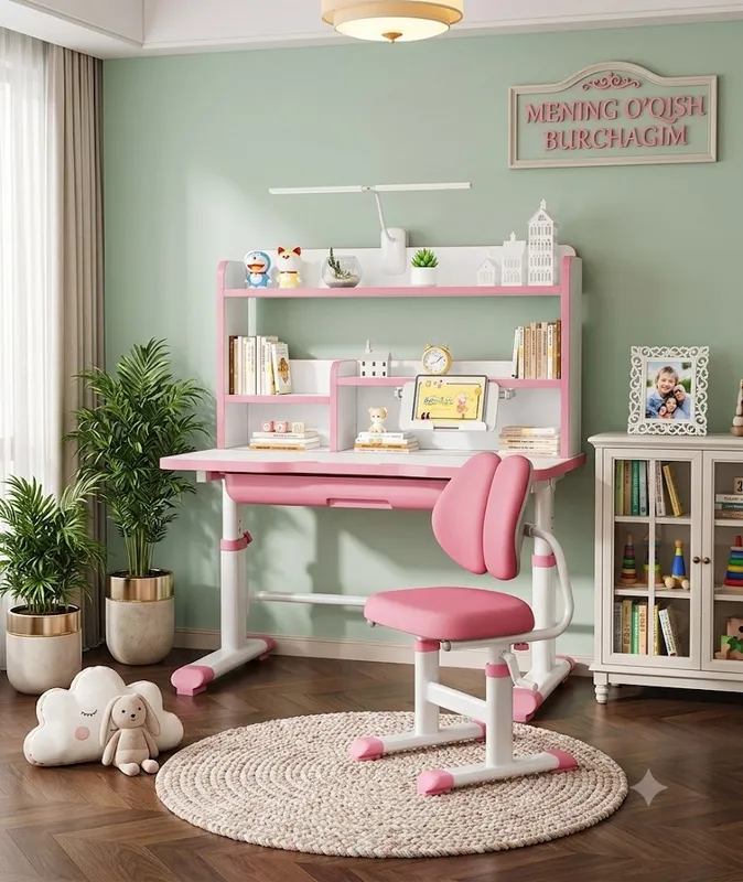 парта и стул детский ergonomik bolalar partasi 1