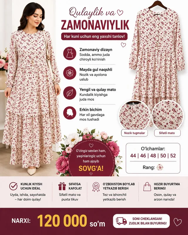 Qizlar vecherniy koylagi