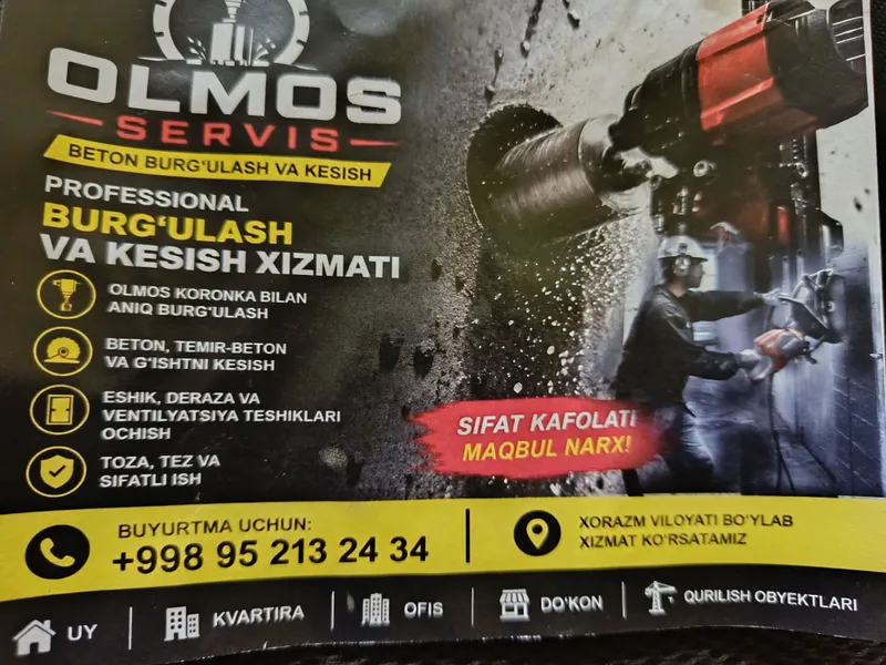 -Beton burgʻalash va kesish- -Beton burgʻalash va kesish-