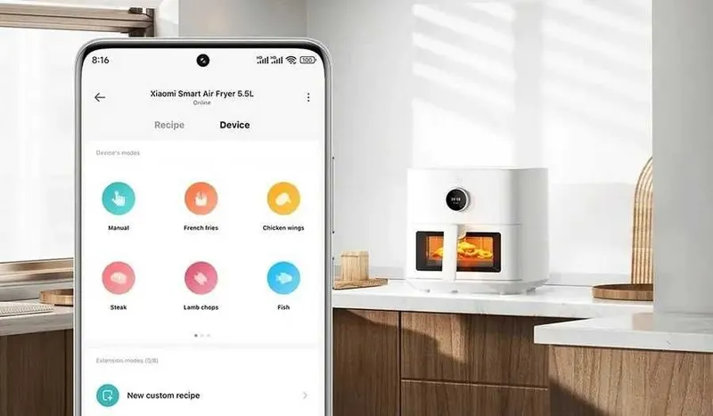 Аэрогриль Умная фритюрница Xiaomi Mijia Smart Air Fryer 5,5L Global 2 Аэрогриль Умная фритюрница Xiaomi Mijia Smart Air Fryer 5,5L Global 2