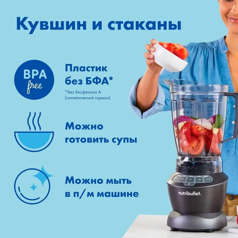 Блендер Nutribullet NBF500DG — фото 3
