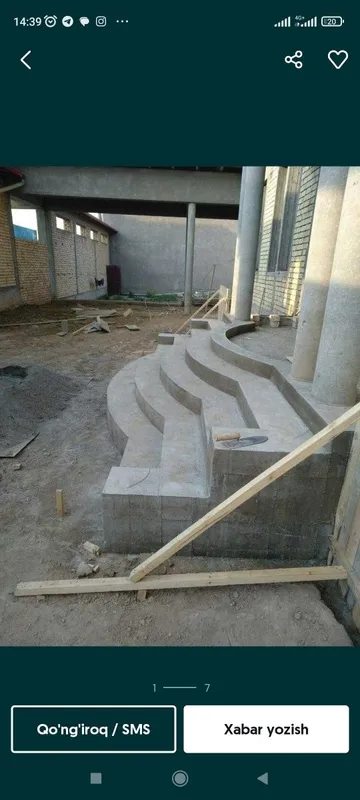 Beton zina quyish hizmati бетон Зина куйиш хизмати — фото 2