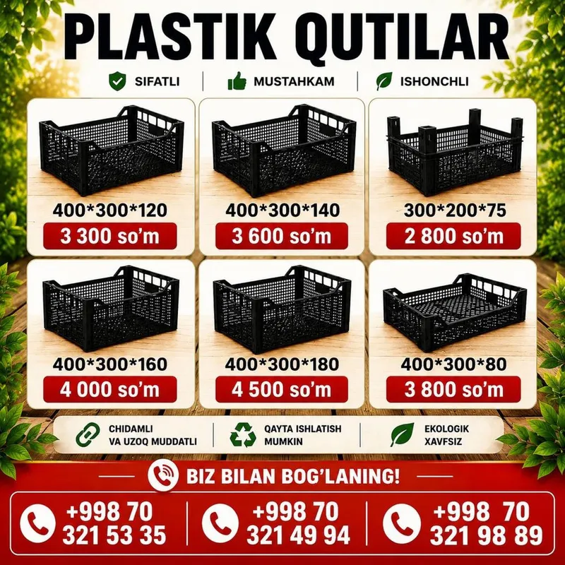 Plastik qutilar sotamiz! 2 Plastik qutilar sotamiz! 2