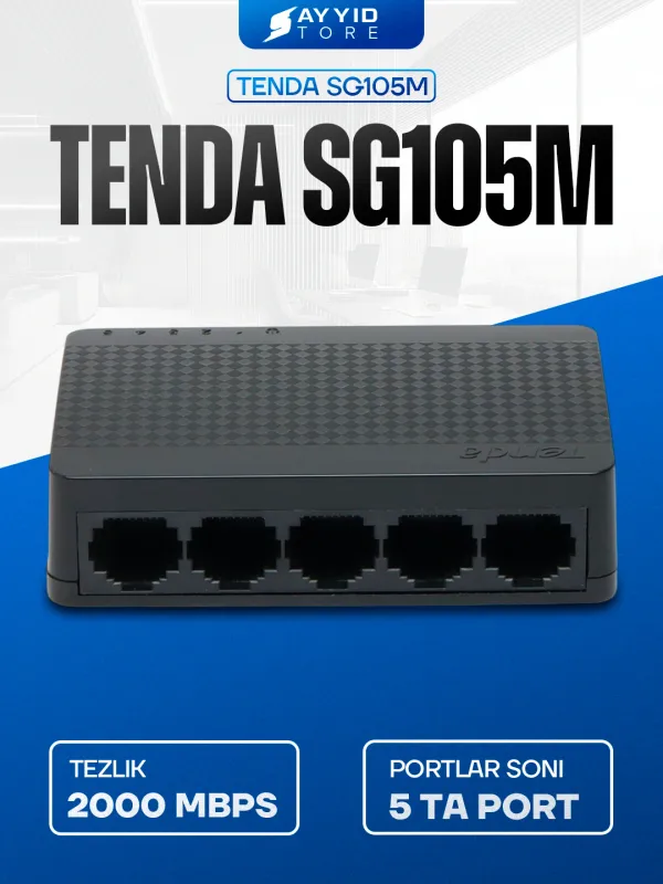 Коммутатор Tenda SG105M — 5-портовый Gigabit
