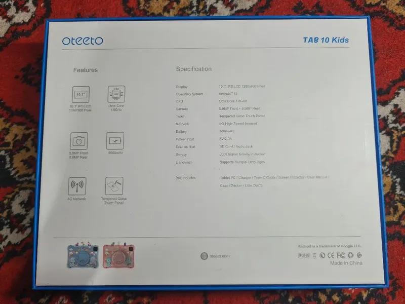 Планшет для детей от бренда OTEETO 6 Планшет для детей от бренда OTEETO 6
