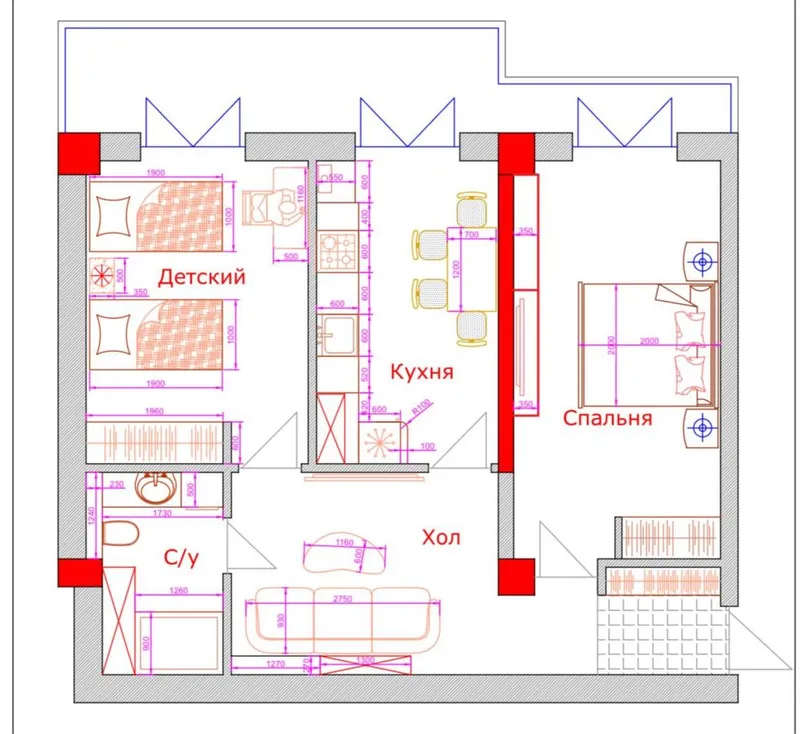 Продаётся квартира в ЖК Xon Saroy Ocean, район Янги Ҳаёт — фото 7