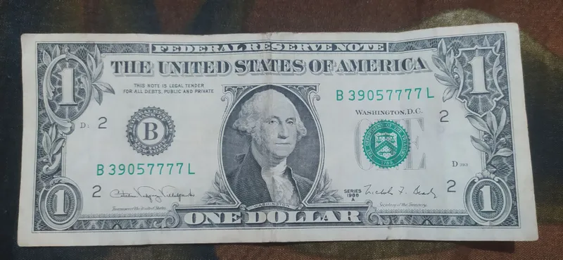 танга деньги Kalleksiya uchun 1$ kupyura