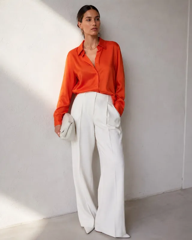 Атласная рубашка от Zara 2 Атласная рубашка от Zara 2