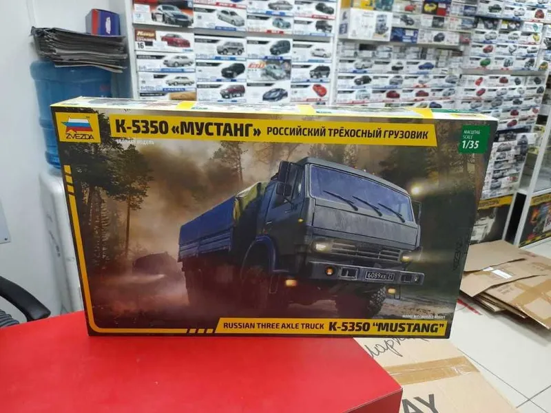 Сборная модель- КАМАЗ-5350 "МУСТАНГ". Масштаб 1:35 . ZVEZDA