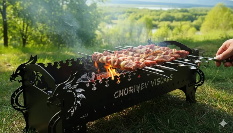 Mangal shashlik pishirish uchun