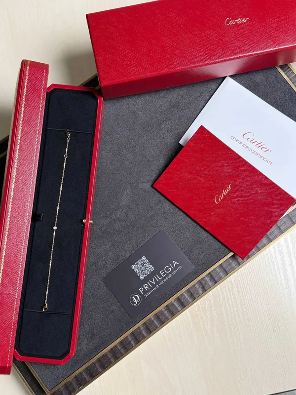 NEW Браслет с бриллиантом Cartier d’Amour Mini Model r/g — фото 4