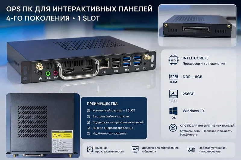 OPS для интерактивных панелей или сенсорная доска