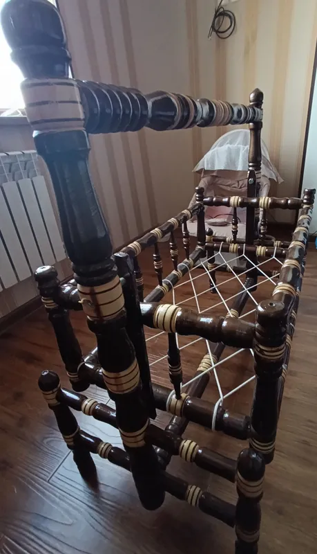 Детская деревянная колыбель (люлька) 90×50 см 10
