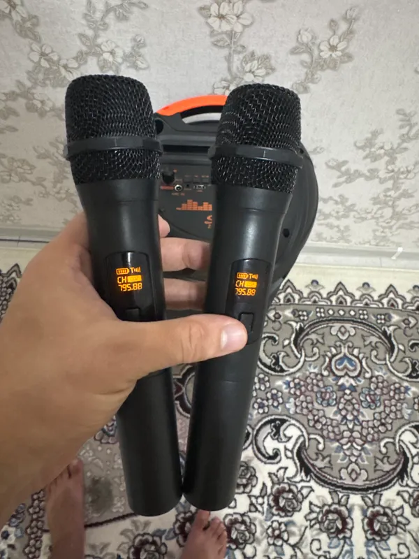 Yangi Bluetooth kolonkasi, 2 ta mikrofon 3