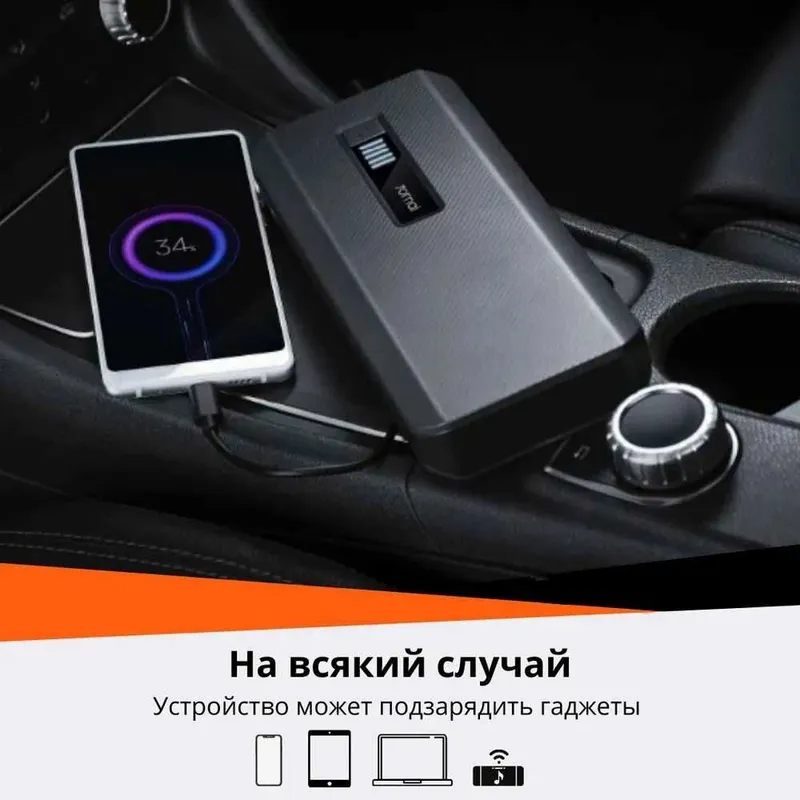 Пуско-зарядное устройство Mi 70mai Jump Starter MAX PS06, Power Bank 4 Пуско-зарядное устройство Mi 70mai Jump Starter MAX PS06, Power Bank 4