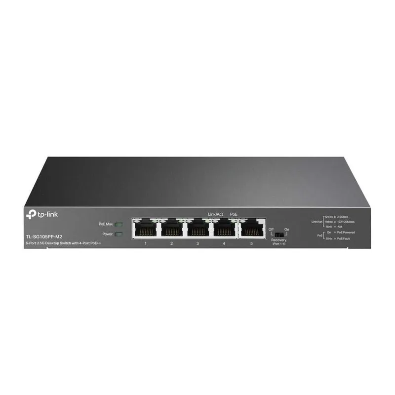 TL-SG105PP-M2 2,5 Гбит L2 PoE коммутатор TP-LINK Omada Switch TL-SG105PP-M2 2,5 Гбит L2 PoE коммутатор TP-LINK Omada Switch