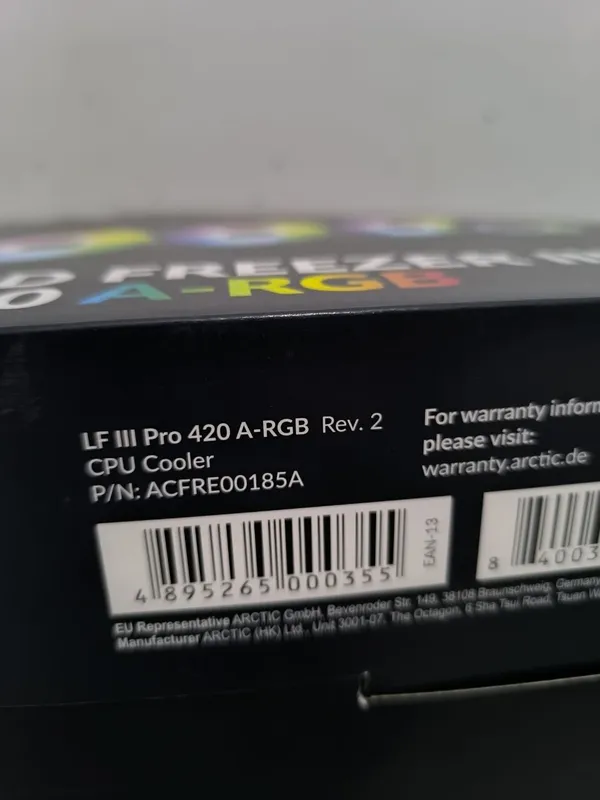 ARCTIC Liquid Freezer III Pro 420 Black ARGB MX-6 Rev.2 ! — фото 6