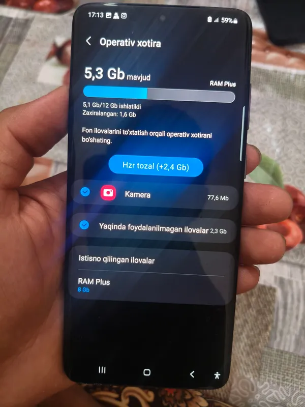 samsung s20+5g pubg uchun smartfon telefon 2