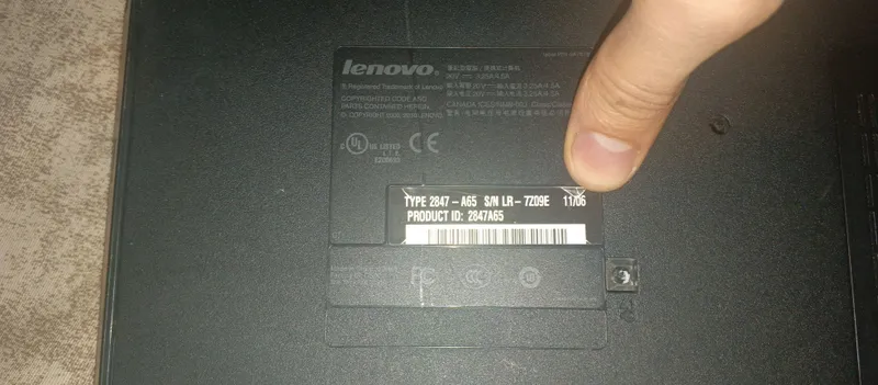 Lenovo SL510 zapchastga ekran yo'q ishlashi noaniq 8